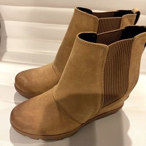 Sorel Joan of Arc wedge in brown